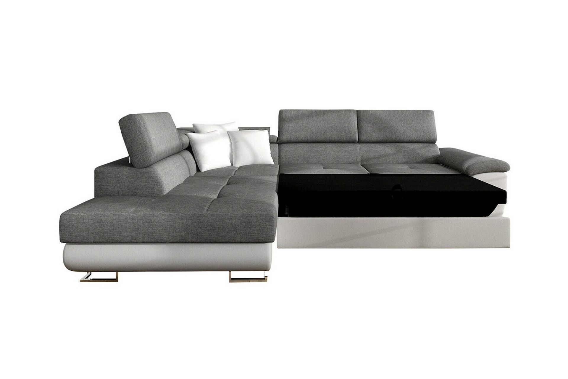 Reginia 3-seters Hjørnesovesofa - Hvit - Møbler - Sofaer - Sovesofaer