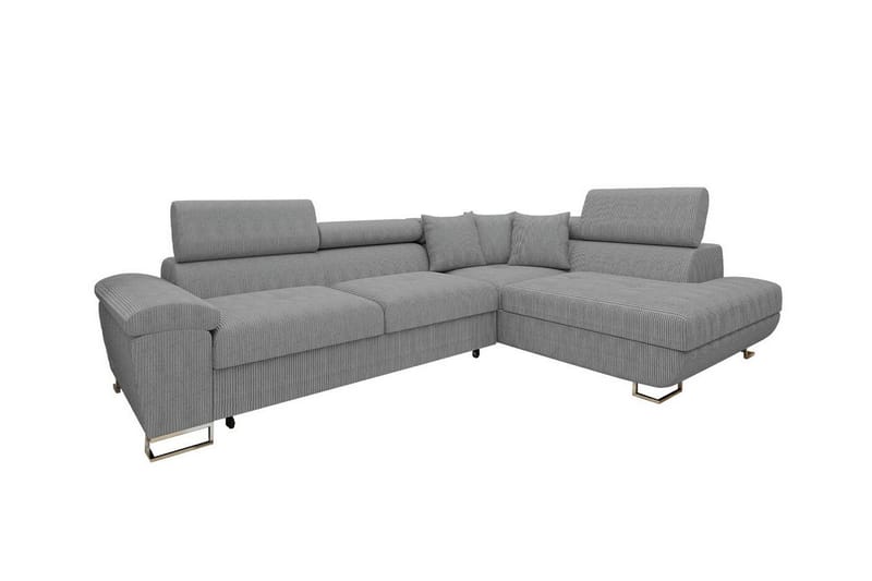 Reginia 3-seters Hjørnesovesofa - Lysegrå - Møbler - Sofaer - Sovesofaer