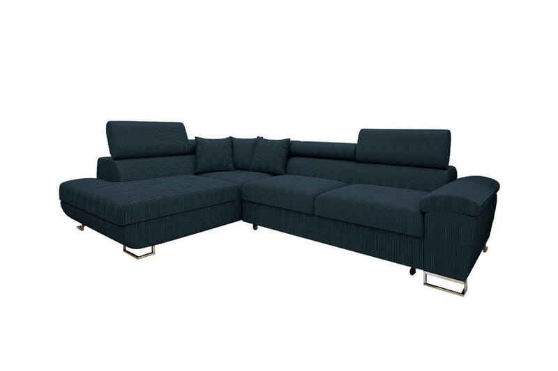 Reginia 3-seters Hjørnesovesofa - Mørkeblå - Møbler - Sofaer - Sovesofaer