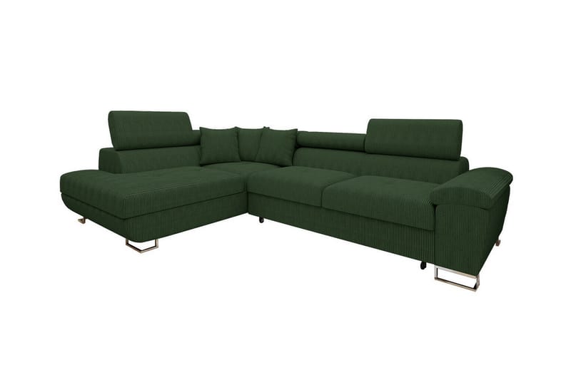 Reginia 3-seters Hjørnesovesofa - Mørkegrønn - Møbler - Sofaer - Sovesofaer