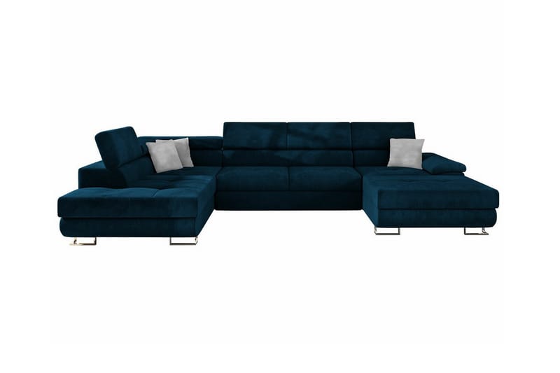 Reginia 4-seters Hjørnesovesofa 375 cm - Mørkeblå - Møbler - Sofaer - Sovesofaer