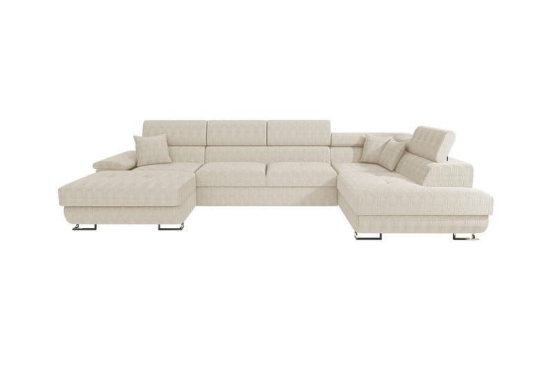 Reginia 4-seters Hjørnesovesofa - Beige - Møbler - Sofaer - Sovesofaer