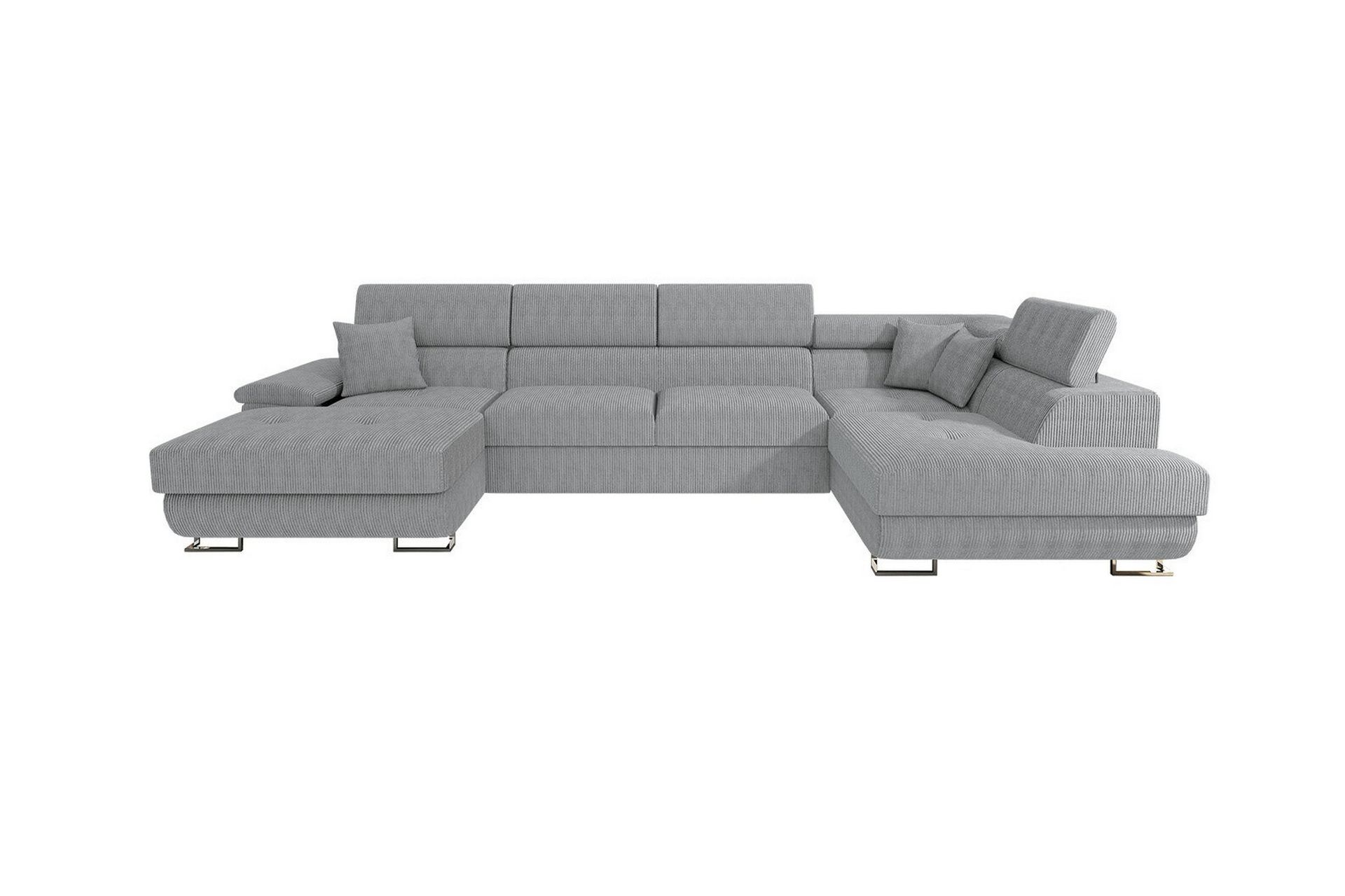 Reginia 4-seters Hjørnesovesofa - Lysegrå - Møbler - Sofaer - Sovesofaer