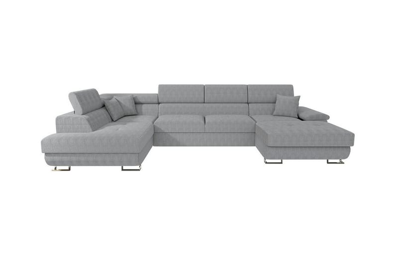 Reginia 4-seters Hjørnesovesofa - Lysegrå - Møbler - Sofaer - Sovesofaer