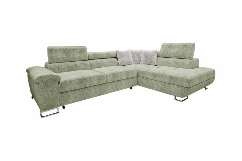Reginia 4-seters Hjørnesovesofa - Lysegrønn - Møbler - Sofaer - Sovesofaer