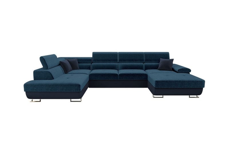 Reginia 4-seters Hjørnesovesofa - Mørkeblå - Møbler - Sofaer - Sovesofaer