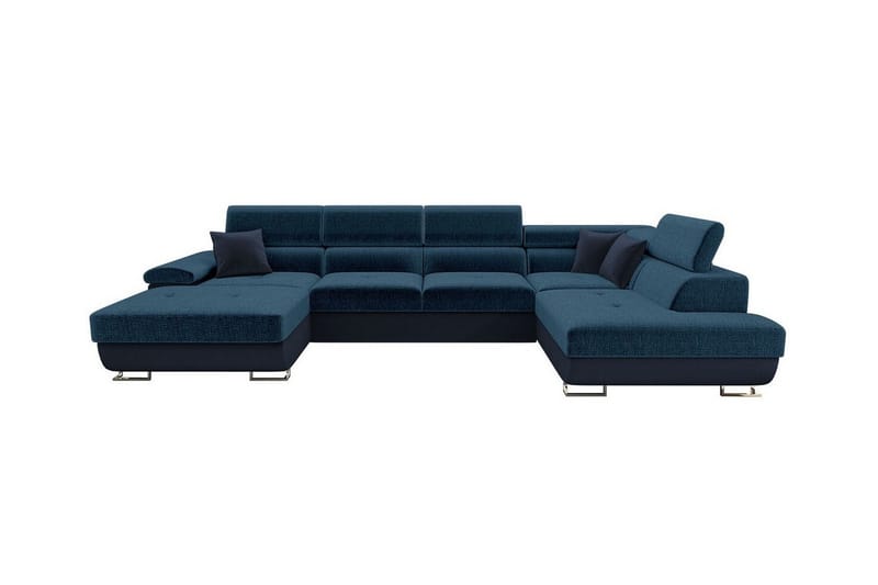 Reginia 4-seters Hjørnesovesofa - Mørkeblå - Møbler - Sofaer - Sovesofaer