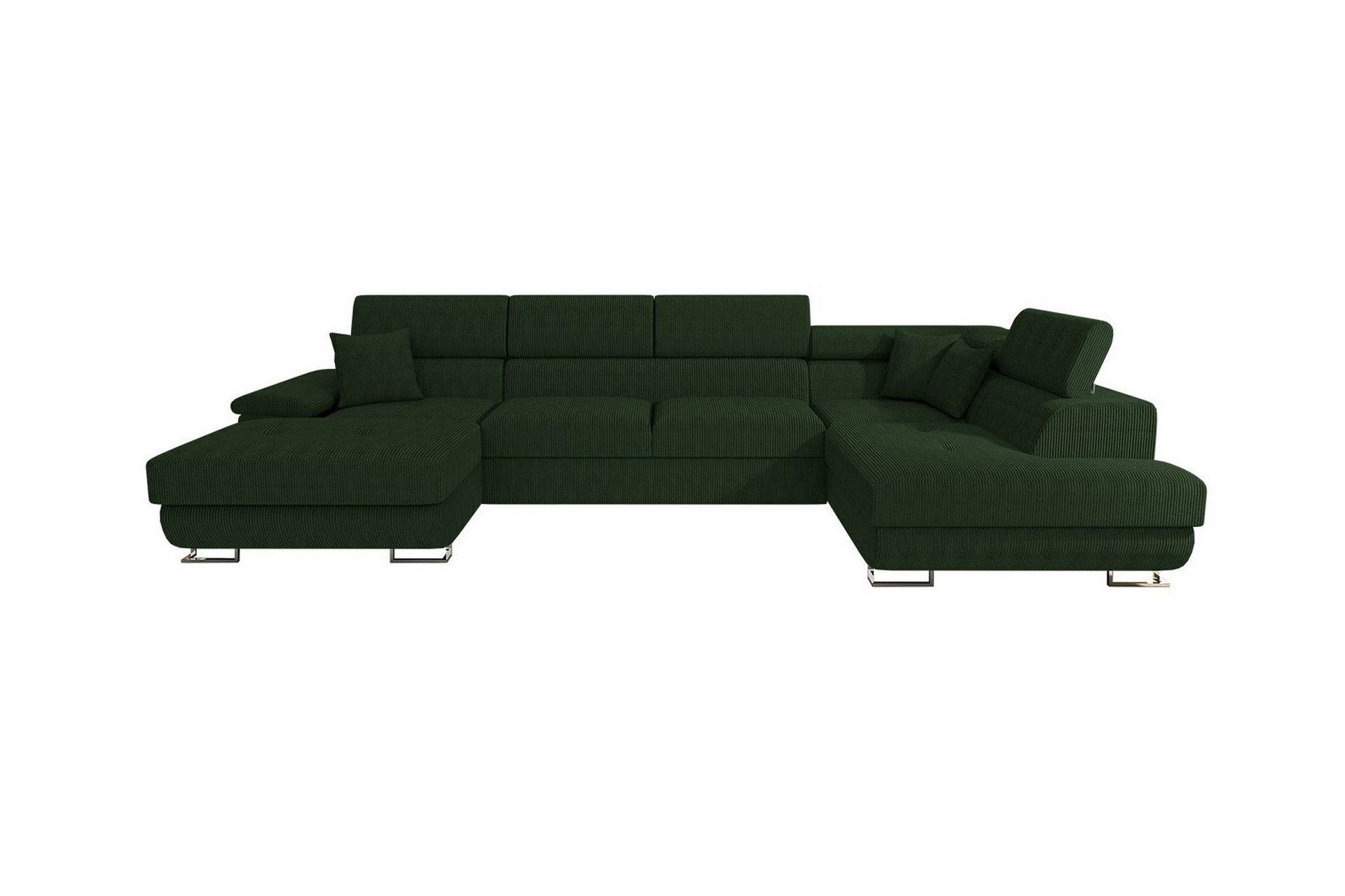 Reginia 4-seters Hjørnesovesofa - Mørkegrønn - Møbler - Sofaer - Sovesofaer