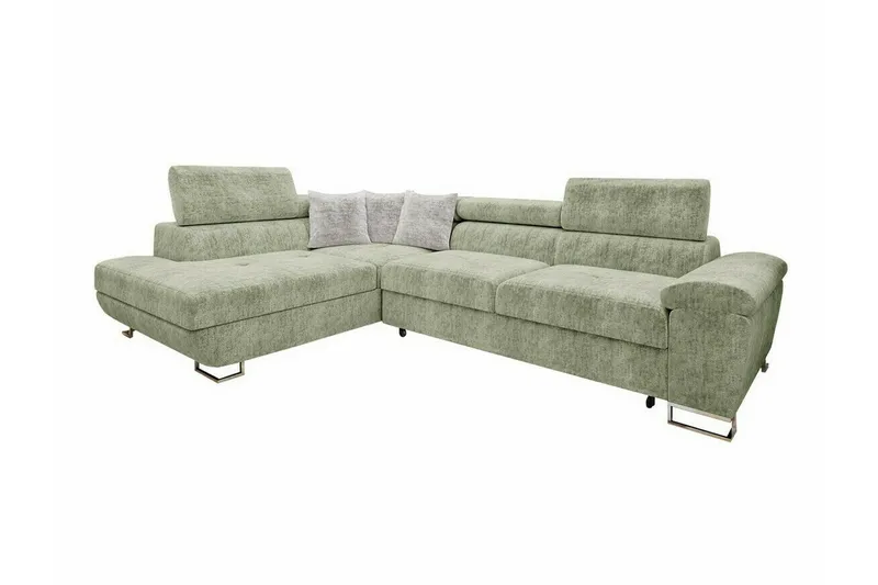 Reginia 4-sits Hörnbäddsoffa NO_BRAND Light green, undefined