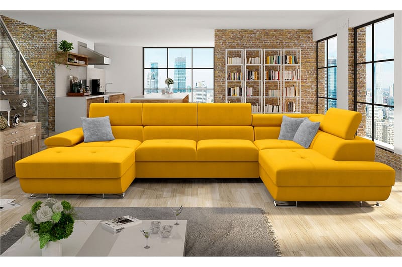 Reginia Sovesofa m. Divan og Sjeselong - Møbler - Sofaer - Sovesofaer