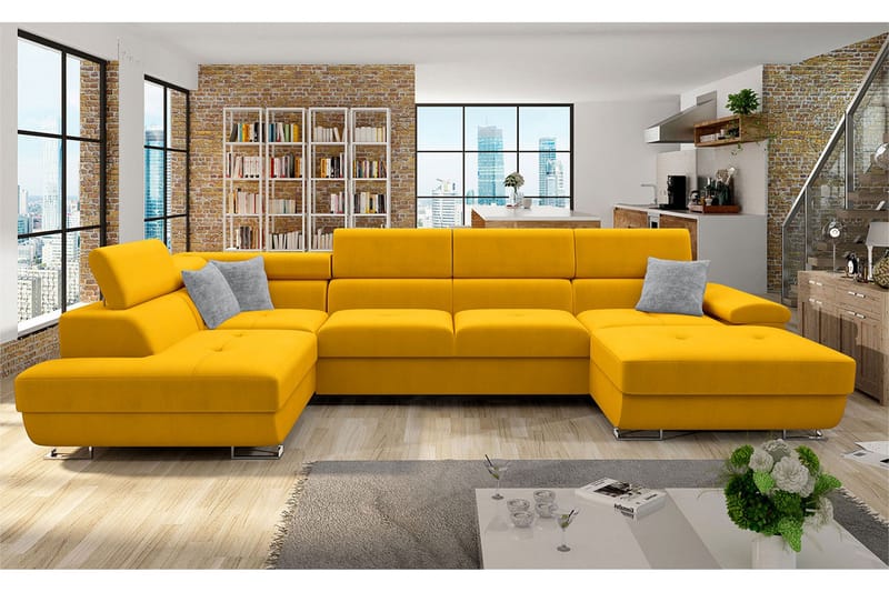 Reginia Sovesofa m. Divan og Sjeselong - Møbler - Sofaer - Sovesofaer