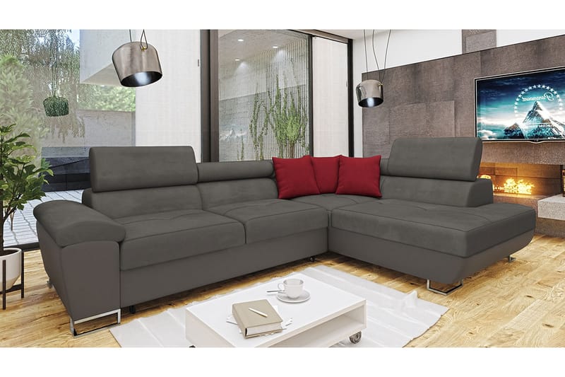 Reginia Sovesofa m. Sjeselong L-formet - Møbler - Sofaer - Sovesofaer