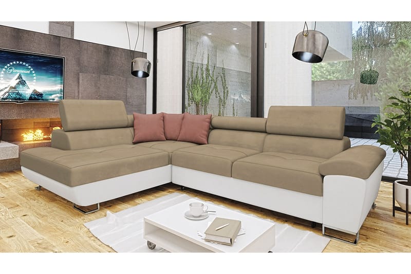 Reginia Sovesofa m. Sjeselong L-formet - Møbler - Sofaer - Sovesofaer