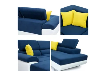 Reginia Sovesofa Med Divan Og Sjeselong 4-Seter - Grønn - Møbler - Sofaer - Sovesofaer