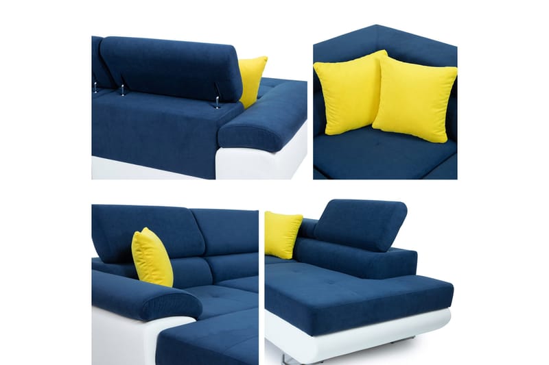 Reginia Sovesofa Med Divan Og Sjeselong 4-Seter - Grønn - Møbler - Sofaer - Sovesofaer