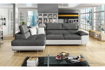 Reginia U-Sovesofa - Hvit / Grå - Møbler - Sofaer - Sovesofaer