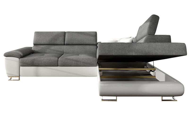Reginia U-Sovesofa - Hvit / Grå - Møbler - Sofaer - Sovesofaer