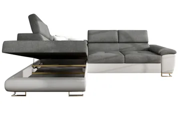 Reginia U-Sovesofa - Hvit / Grå - Møbler - Sofaer - Sovesofaer