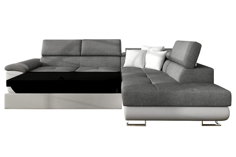 Reginia U-Sovesofa - Hvit / Grå - Møbler - Sofaer - Sovesofaer