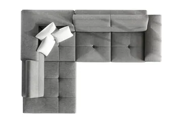 Reginia U-Sovesofa - Hvit / Grå - Møbler - Sofaer - Sovesofaer