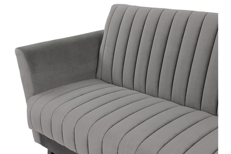 Rigberg Sofa - Grå - Sovesofaer - 4 seters sovesofa - Fløyel sofaer