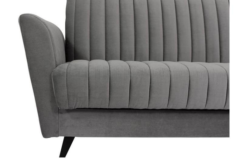 Rigberg Sofa - Grå - Sovesofaer - 4 seters sovesofa - Fløyel sofaer