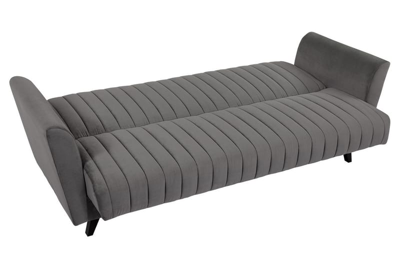 Rigberg Sofa - Grå - Sovesofaer - 4 seters sovesofa - Fløyel sofaer