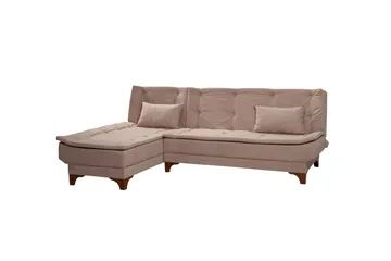 Riversdale Sovesofa med Sjeselong 4-seter - Grå - Møbler - Sofaer - Sovesofaer