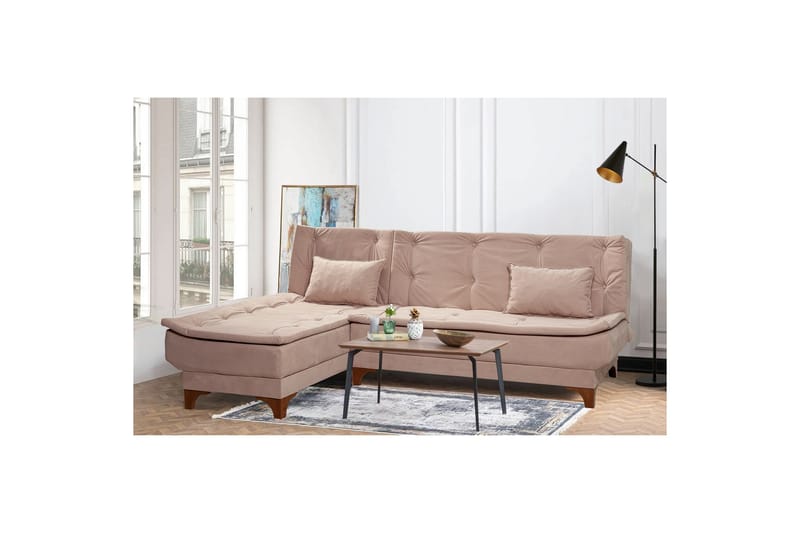 Riversdale Sovesofa med Sjeselong 4-seter - Grå - Møbler - Sofaer - Sovesofaer