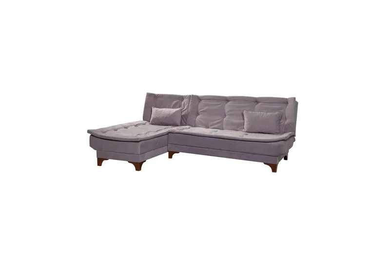 Riversdale Sovesofa med Sjeselong 4-seter, Lys grå