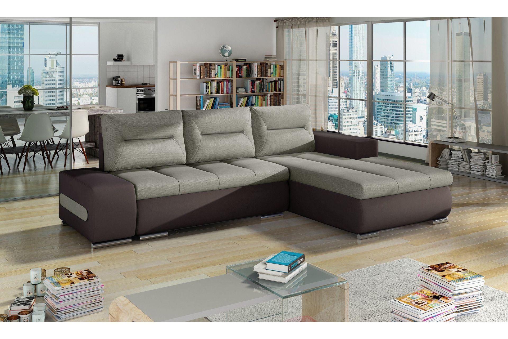 Rodeche Sovesofa - Beige/Brun