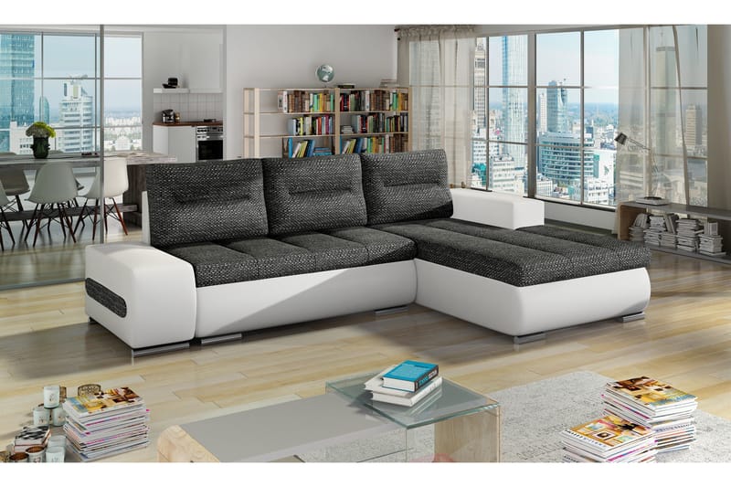 Rodeche Sovesofa - Grå/Hvit - Møbler - Sofaer - Sovesofaer