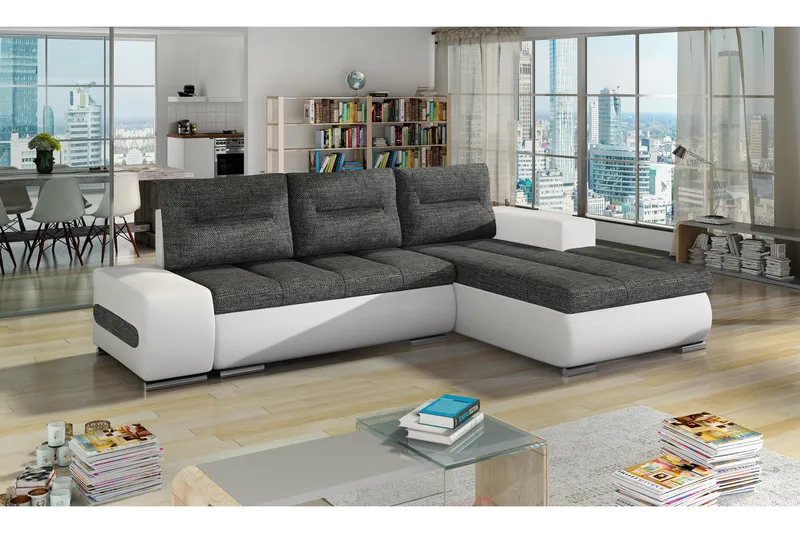 Rodeche Sovesofa - Grå/Hvit - Møbler - Sofaer - Sovesofaer