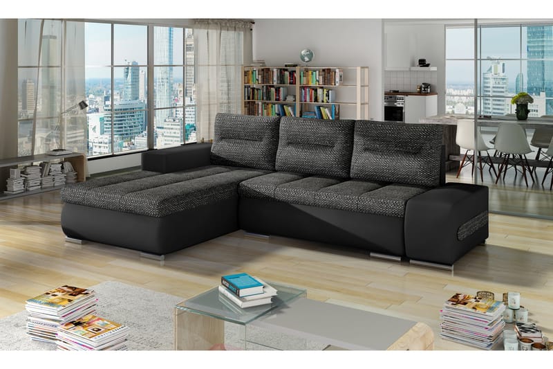 Rodeche Sovesofa - Grå/Svart - Møbler - Sofaer - Sovesofaer