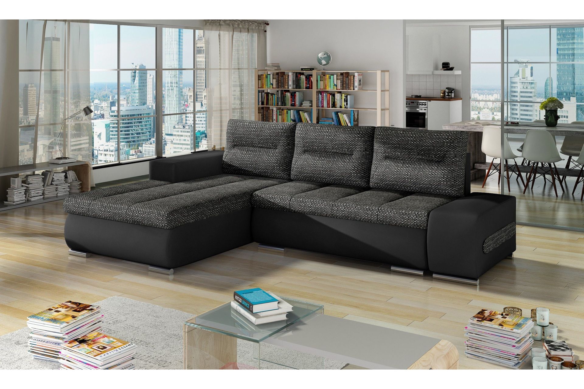 Rodeche Sovesofa - Grå/Svart
