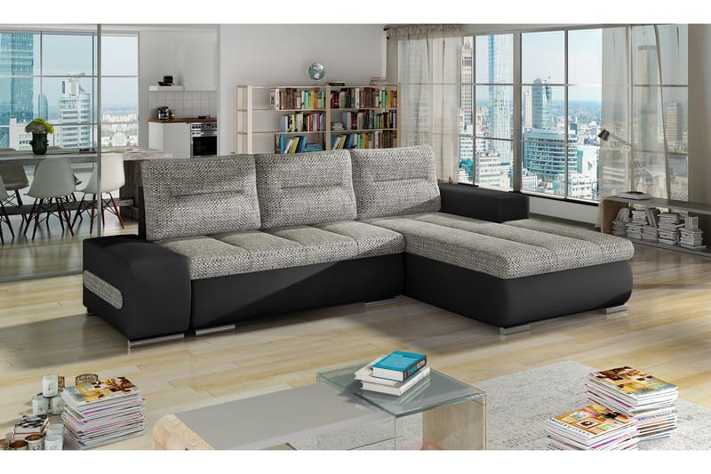 Rodeche Sovesofa - Grå/Svart - Møbler - Sofaer - Sovesofaer