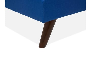 Ronne 2-seter Utfellbar Rektangulær Sovesofa i Stoff med Trebein - Blå - Møbler - Sofaer - Sovesofaer