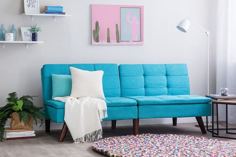 Ronne Sovesofa 180 cm - Blå - Møbler - Sofaer - Sovesofaer