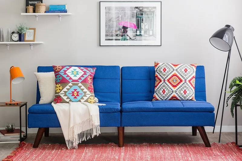 Ronne Sovesofa 180 cm - Blå - Møbler - Sofaer - Sovesofaer