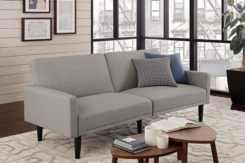 Room Essential 2-seters Sovesofa Lyslingrå - Dorel Home - Møbler - Sofaer - Sovesofaer - 2 seters sovesofa