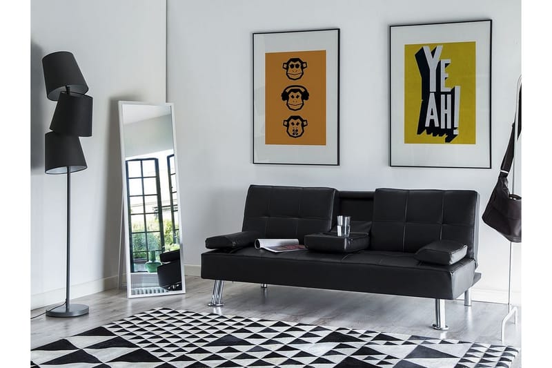 Roxen Divansovesofa 168 cm - Svart - Møbler - Sofaer - Sovesofaer
