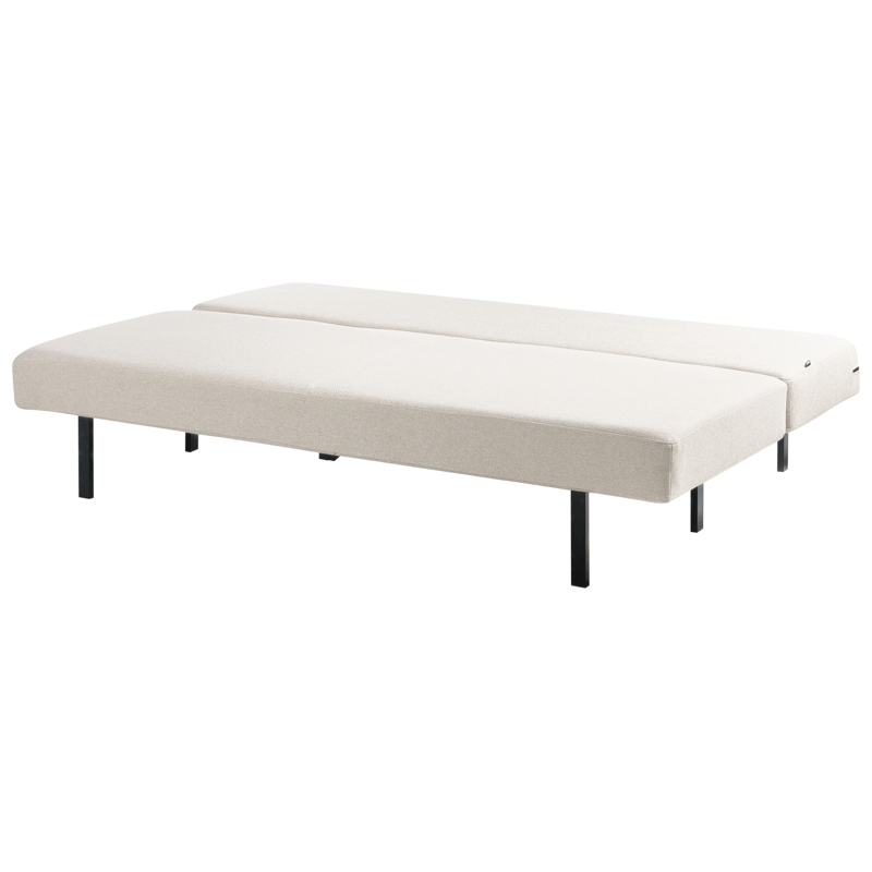 Roykka Rektangulær Sovesofa 136x201 cm i Stoff - Lys Beige - Møbler - Sofaer - Sovesofaer - 3 seters sovesofa