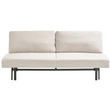 Roykka Rektangulær Sovesofa 136x201 cm i Stoff - Lys Beige - Møbler - Sofaer - Sovesofaer - 3 seters sovesofa
