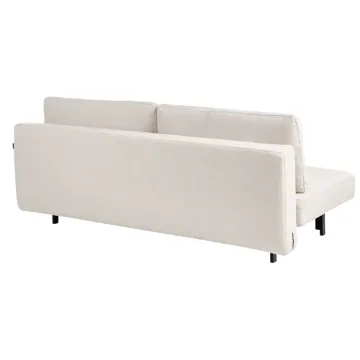 Roykka Rektangulær Sovesofa 136x201 cm i Stoff - Lys Beige - Møbler - Sofaer - Sovesofaer - 3 seters sovesofa
