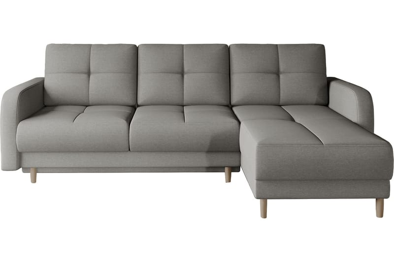 Saimon Sovesofa m. Divan med Oppbevaring 3-seter - Grå - Møbler - Sofaer - Sovesofaer