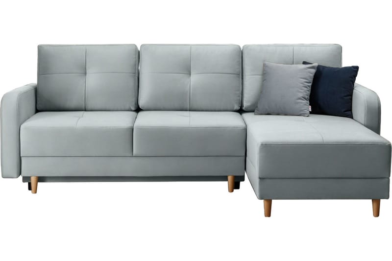 Saimon Sovesofa m. Divan med Oppbevaring 3-seter - Grå - Møbler - Sofaer - Sovesofaer