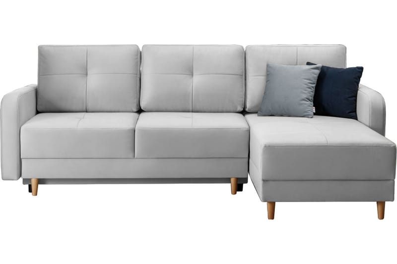 Saimon Sovesofa m. Divan med Oppbevaring 3-seter - Grå - Møbler - Sofaer - Sovesofaer