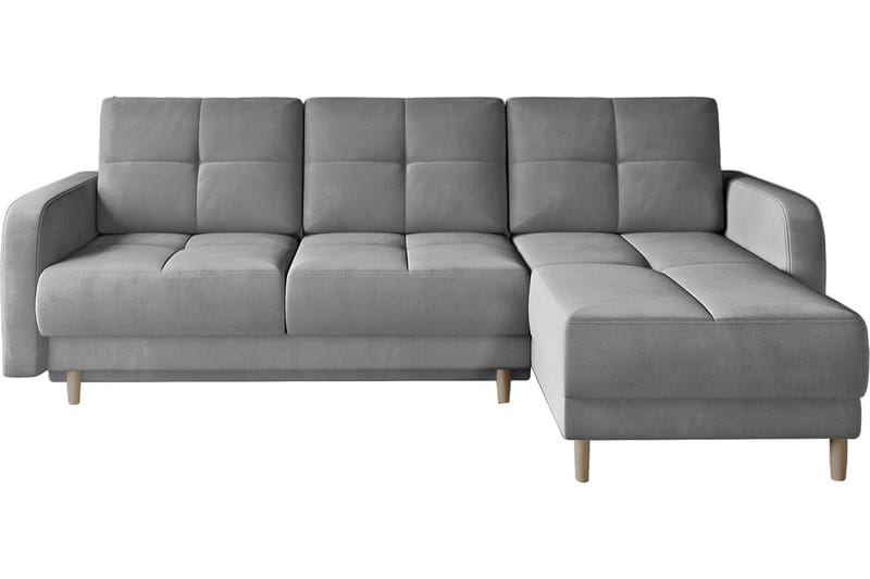 Saimon Sovesofa m. Divan med Oppbevaring 3-seter - Grå - Møbler - Sofaer - Sovesofaer