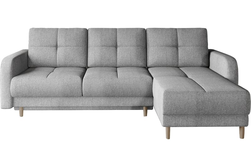 Saimon Sovesofa m. Divan med Oppbevaring 3-seter - Grå - Møbler - Sofaer - Sovesofaer