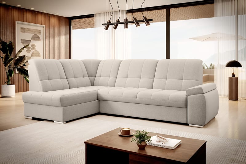 Sajana Sovesofa m. Sjeselong 3-seter - Beige - Møbler - Sofaer - Sovesofaer